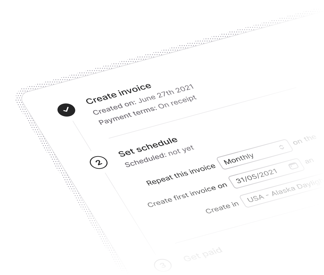 Recurring invoice template